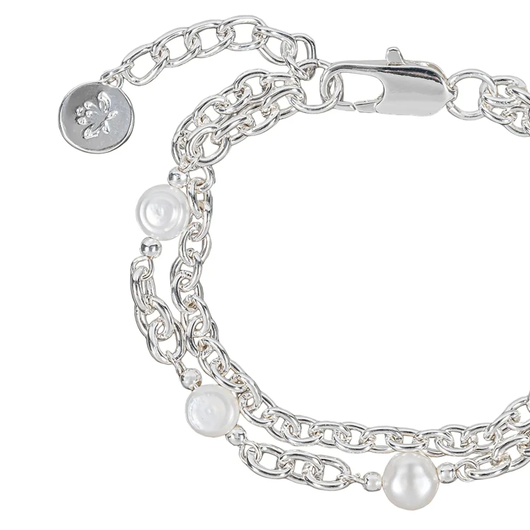 Браслет Fiore Luna Pearle Double Сarabiner CL4511 S
