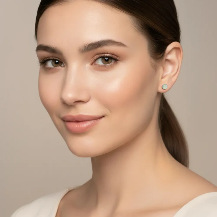 Пусеты Light Grey Opal SWE298 LGO S