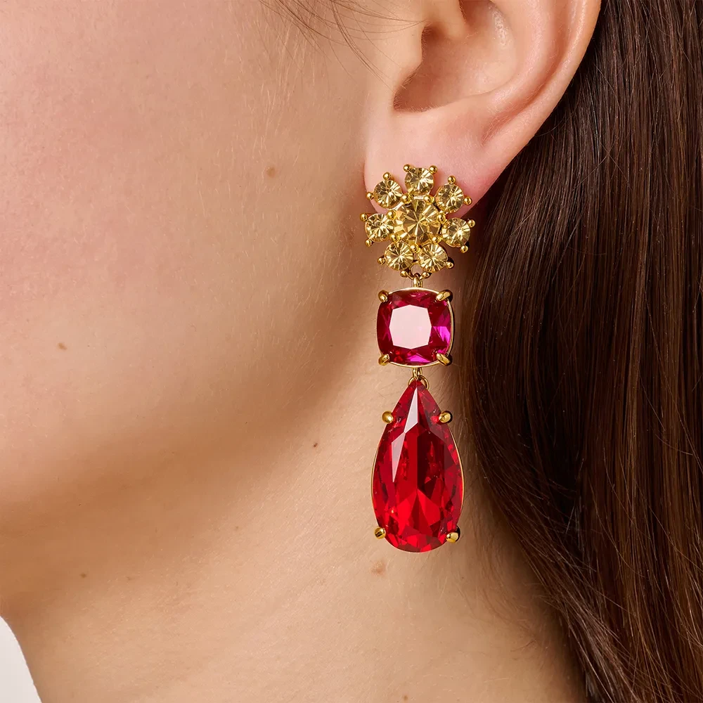 Серьги Dyrberg Kern MISIA SG RED / PINK 470093