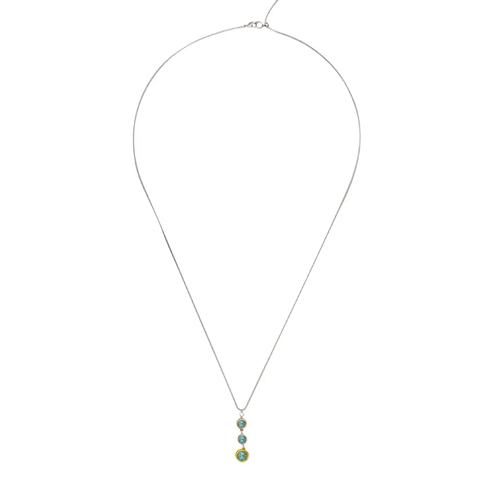 Колье Fiore Luna Green colors B2101SW-N01.16 G/MIX