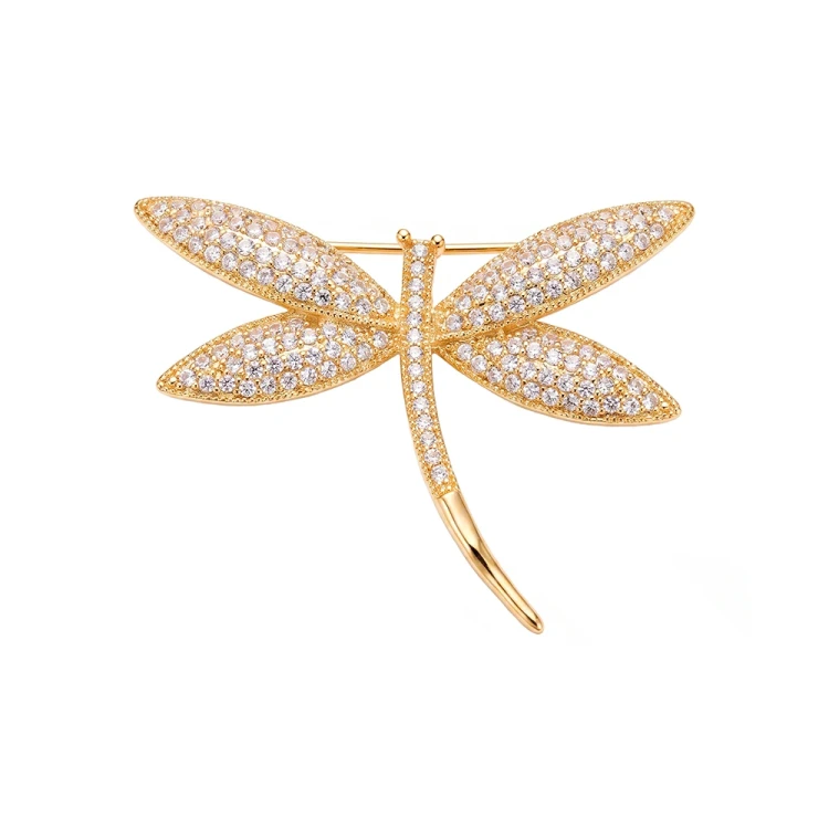 Брошь Стрекозка Fiore Luna FBB02261-01 G