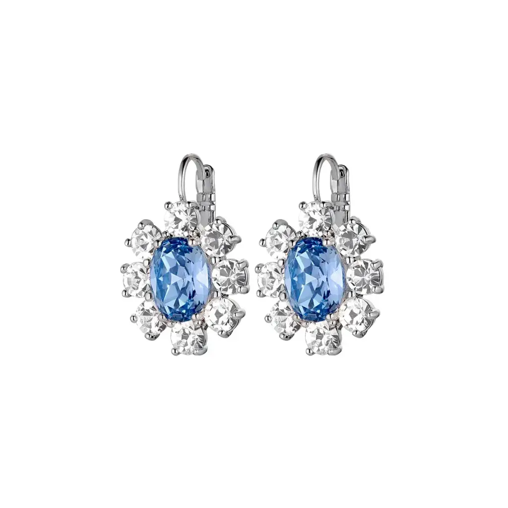Серьги Dyrberg Kern VALENTINA SS LIGHT BLUE / CRYSTAL 420042 S/BL