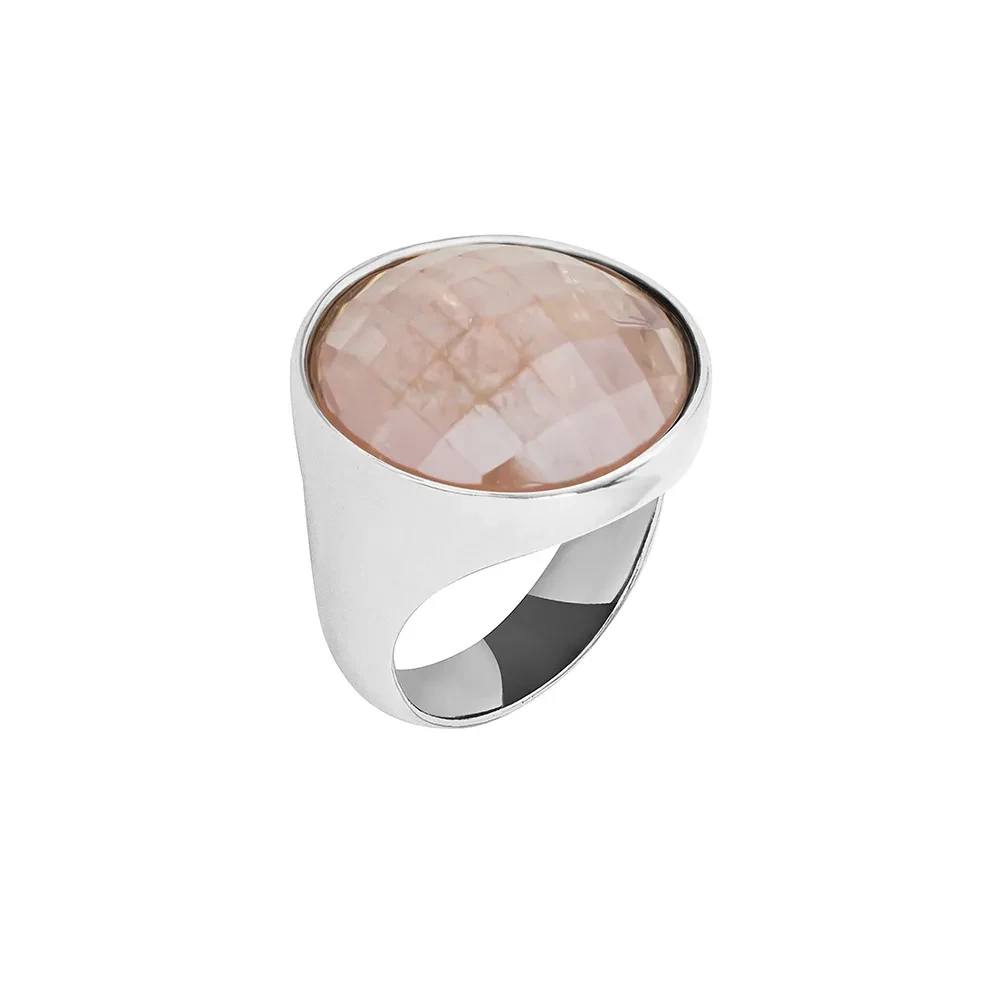 Кольцо Possebon  quartz rose 17.2 мм K1155.9/17.2 R/S