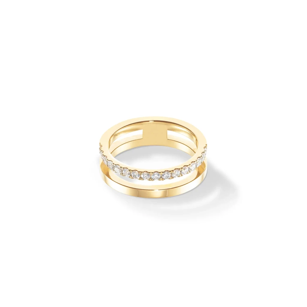 Кольцо Coeur de Lion Crystal-Gold 0136/40-1816 54