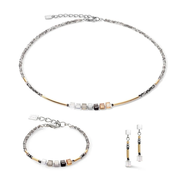 Колье Coeur de Lion Grey-Gold 5027/10-1216
