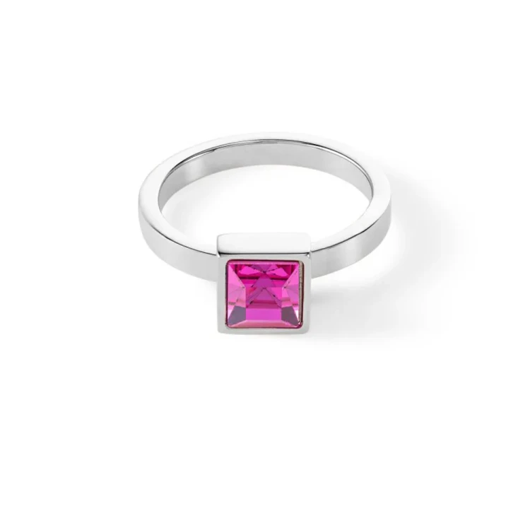 Кольцо Coeur de Lion Pink Silver 0500/40-0417 56