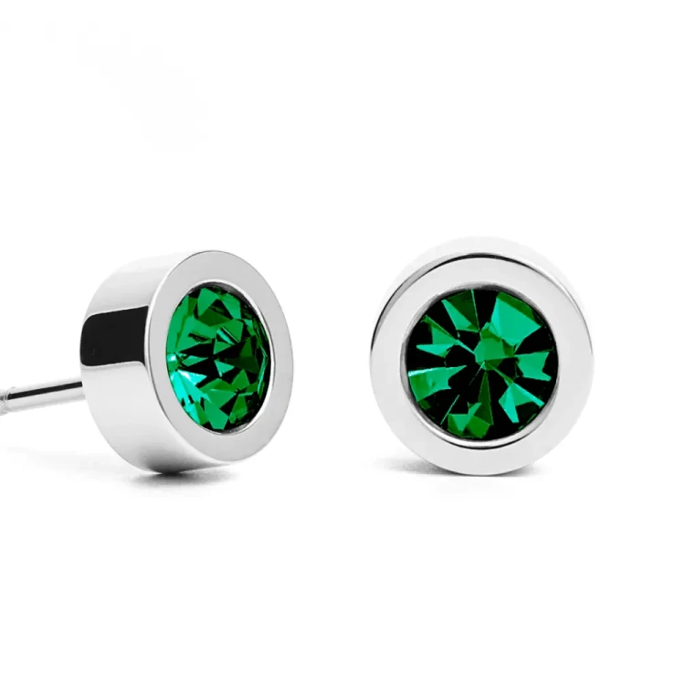 Пусеты Fiore Luna Green5х2.5 SWE125 GR S