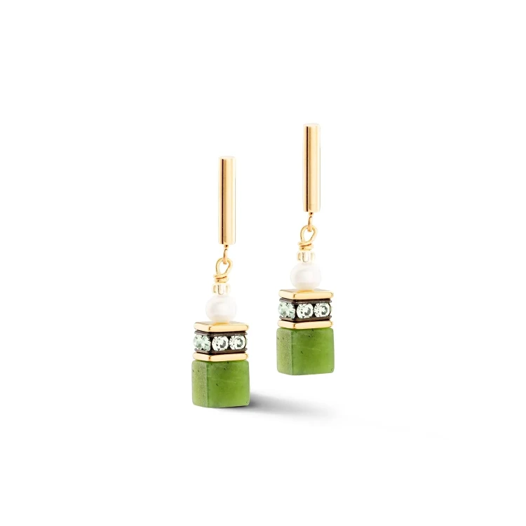 Пусеты Coeur de Lion  Green-Gold 1122/21-0516