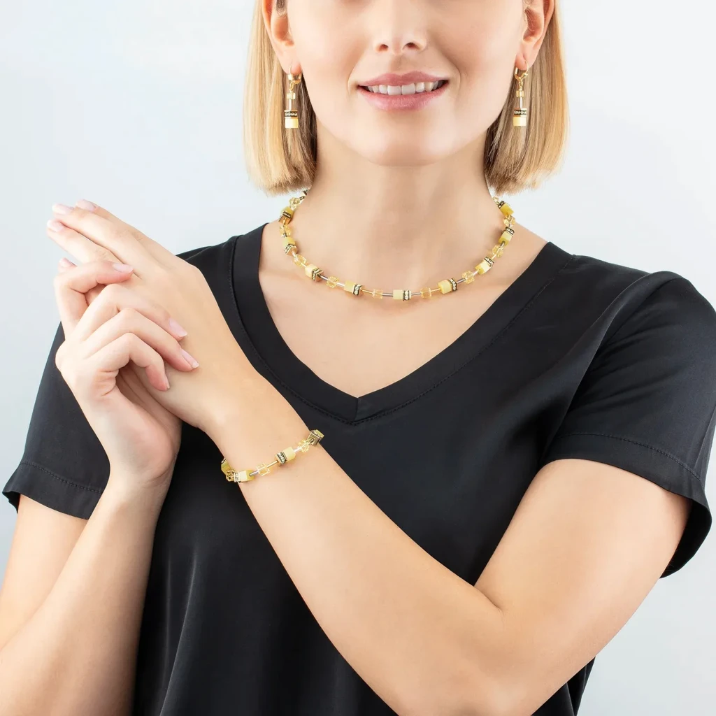 Серьги Coeur de Lion Light yellow 4020/20-0120