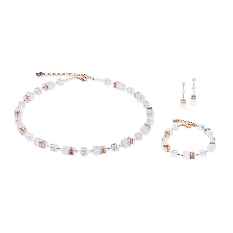Браслет Coeur de Lion White-Rose Gold 3018/30-1425