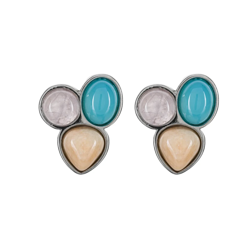 Серьги Possebon Azul, Q.Roze, Bege A0292.20.7.13 S