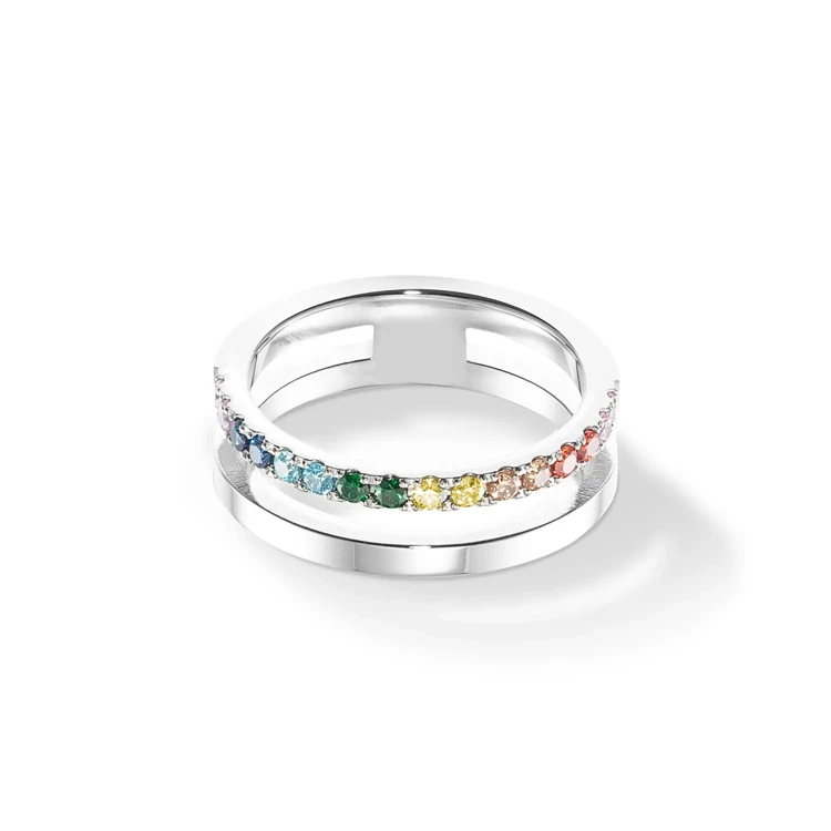 Кольцо Coeur de Lion Multicolour Silver 0136/40-1517 60