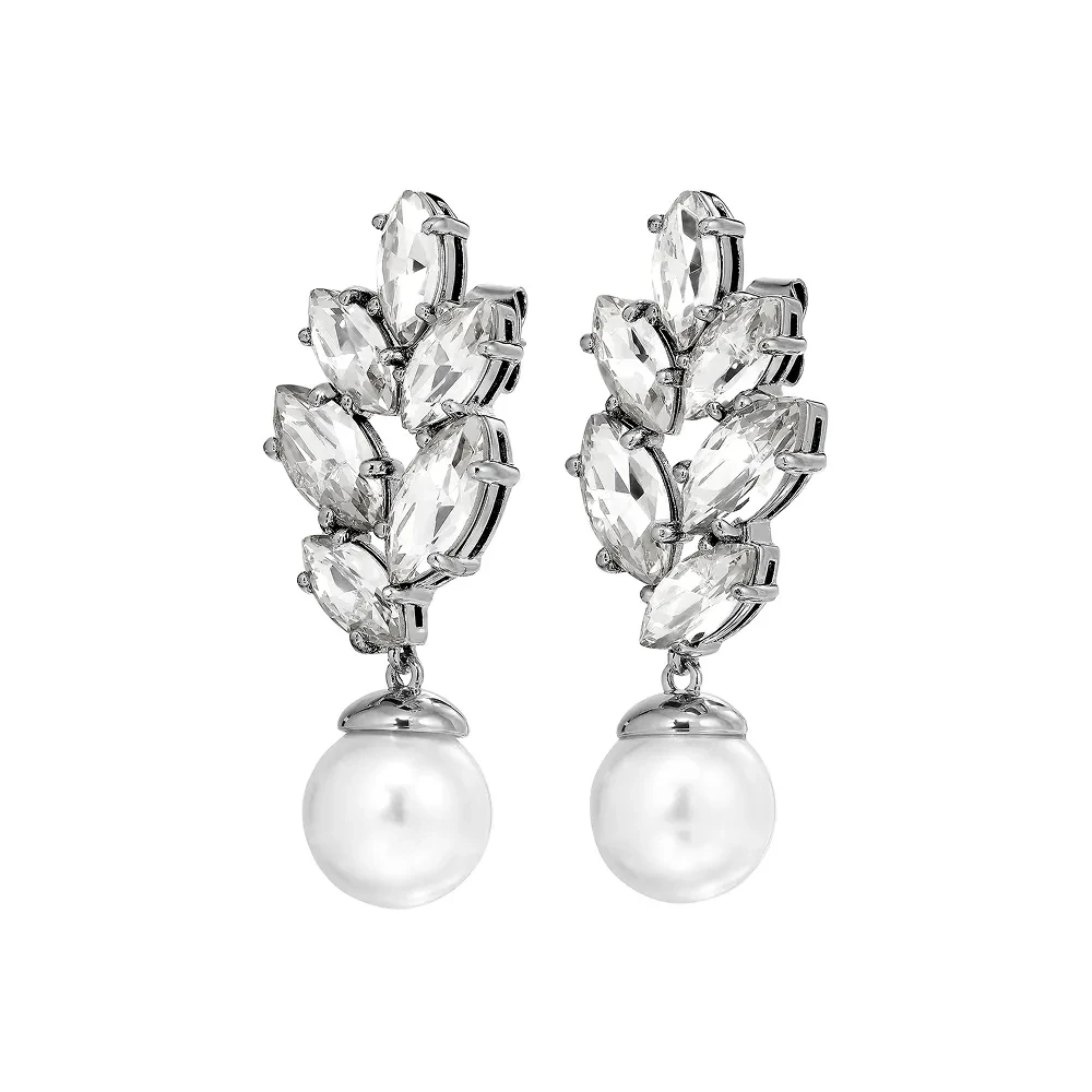 Серьги Dyrberg Kern BALETE SS CRYSTAL_WHITE PEARL 470028