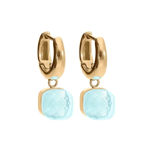 Серьги Qudo FIRENZE (G) Aquamarine 107001/20-6002