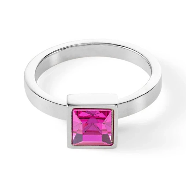 Кольцо Coeur de Lion Pink Silver 0500/40-0417 58