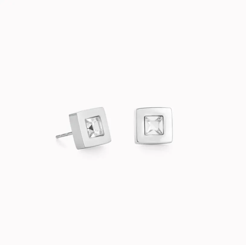 Coeur de Lion Пусеты Crystal-Silver 0140/21-1817
