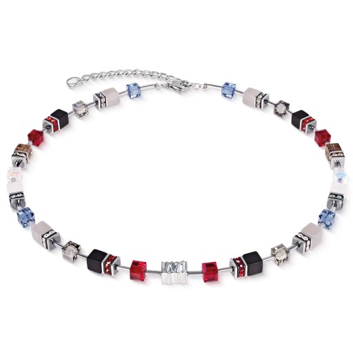 Колье Coeur de Lion Grey-Red 3025/10-1203