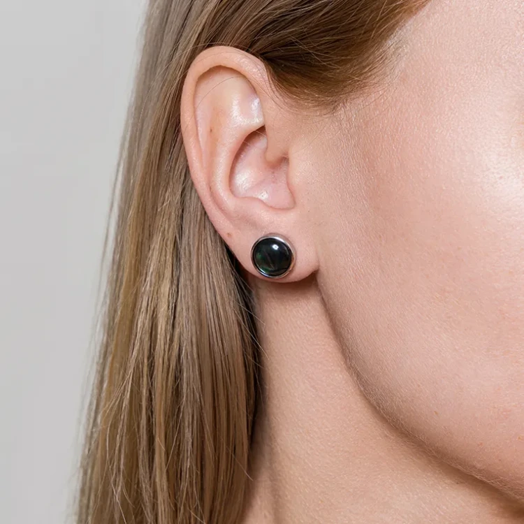 Пусеты Сфера SHELL AE02913-1 BW/S