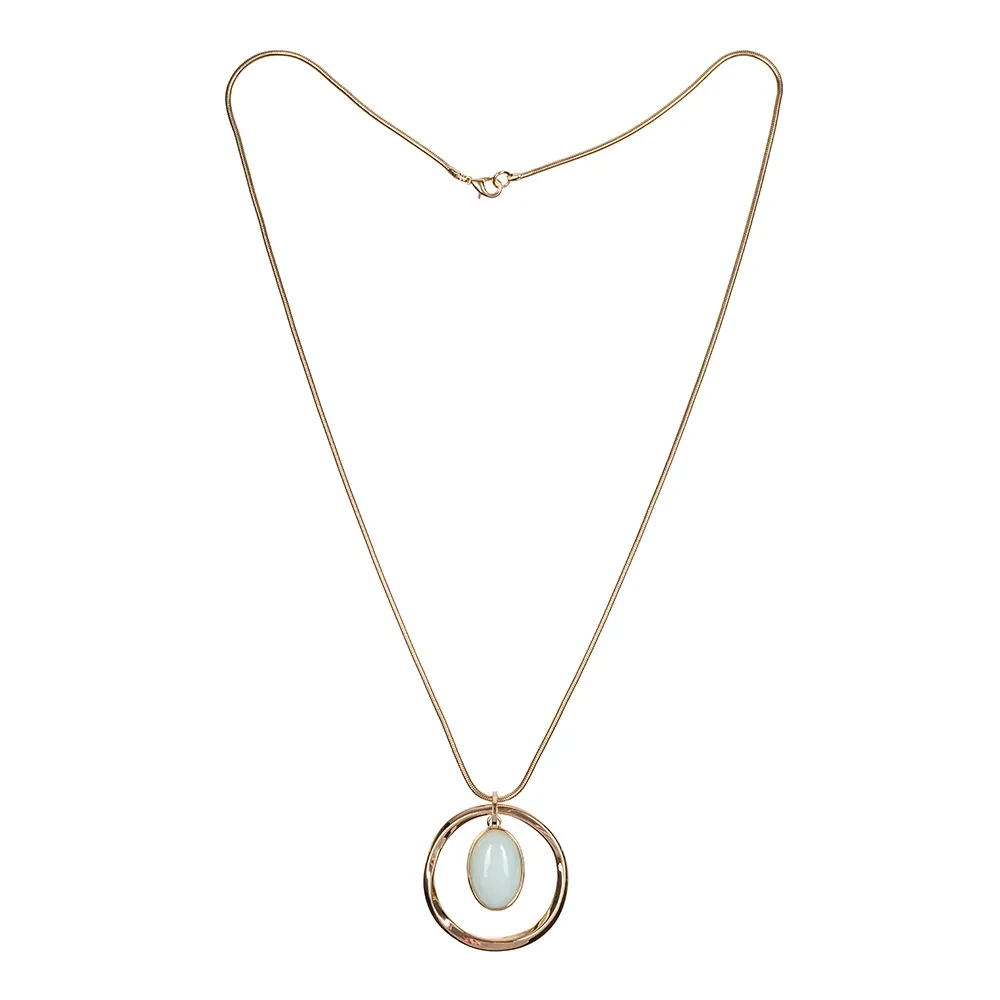 Колье Fiore Luna BLUE SKY AGATE LN5143 BL/G