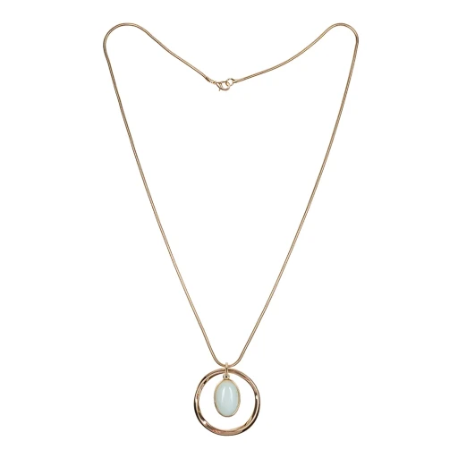 Колье Fiore Luna BLUE SKY AGATE LN5143 BL/G