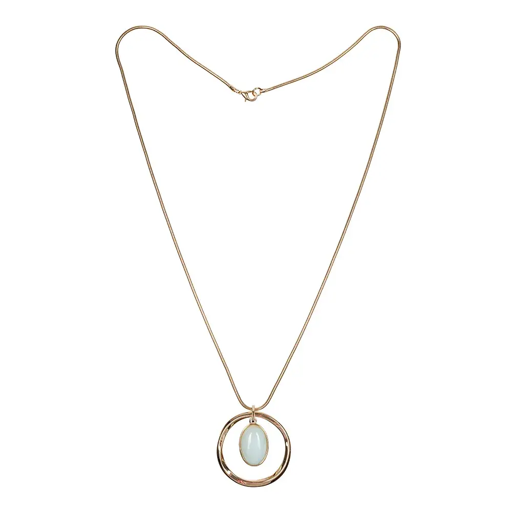 Колье Fiore Luna BLUE SKY AGATE LN5143 BL/G