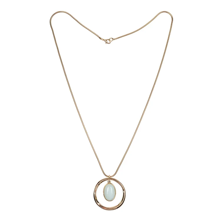 Колье Fiore Luna BLUE SKY AGATE LN5143 BL/G