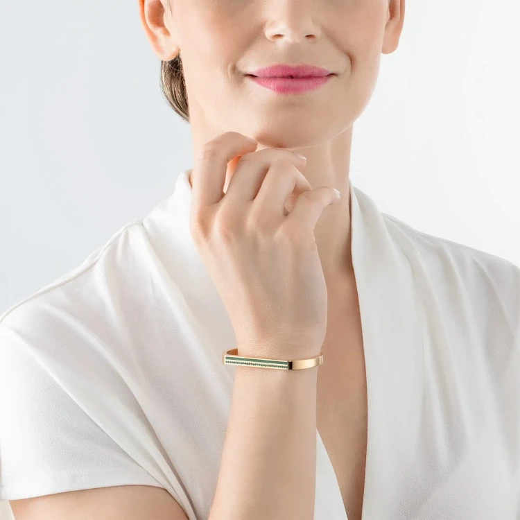 Браслет Coeur de Lion Dark Green-Gold 16 0133/32-0549 16