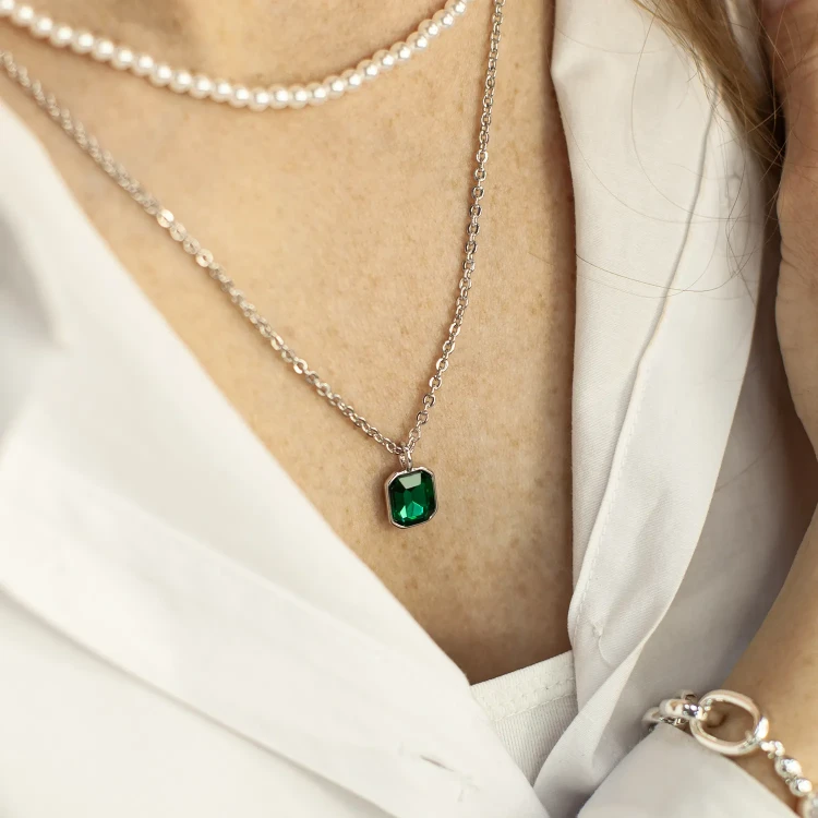 Колье Fiore Luna EMERALD BCN08992-07