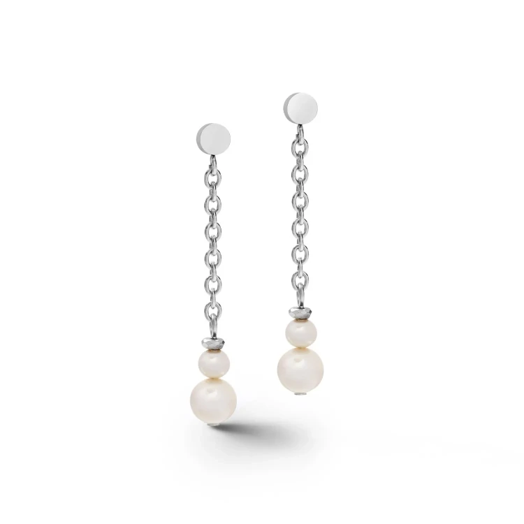 Серьги Coeur de Lion White-Silver 1103/21-1417