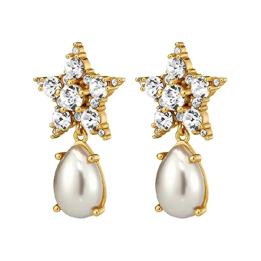 Серьги Dyrberg Kern HYDRA SG CRYSTAL / WHITE PEARL 450032