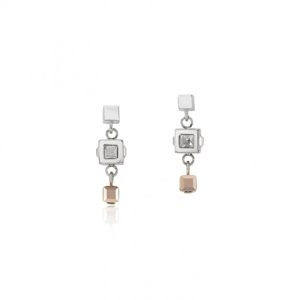 Серьги Coeur de Lion Silver-Rosegold 5037/21-1723