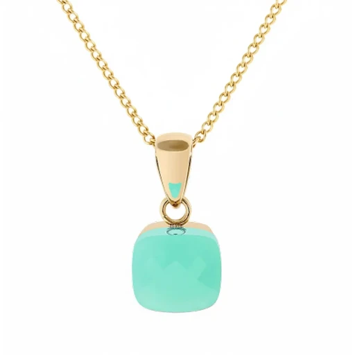 Колье Qudo FIRENZE (G) Light Palace Green Opal 107001/48-4510