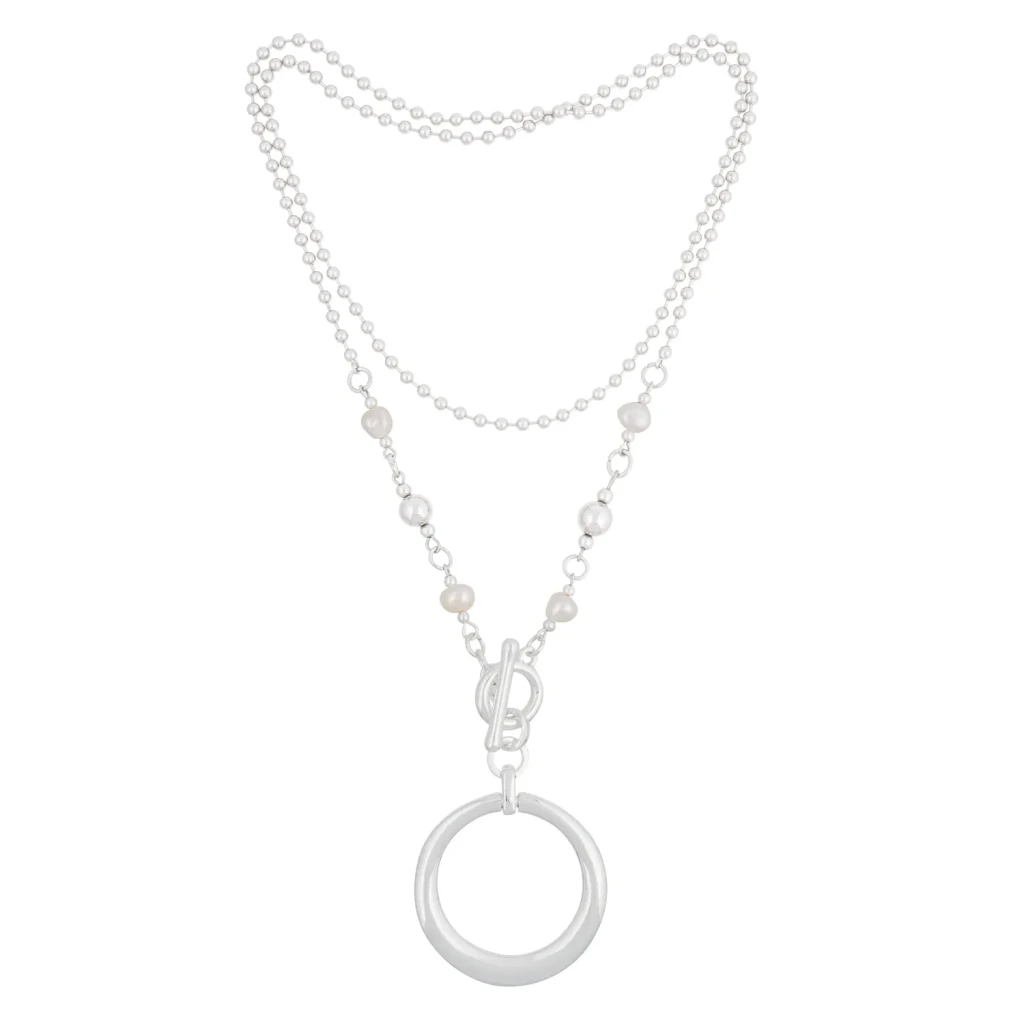 Колье Fiore Luna Perle LN5119 BW/S