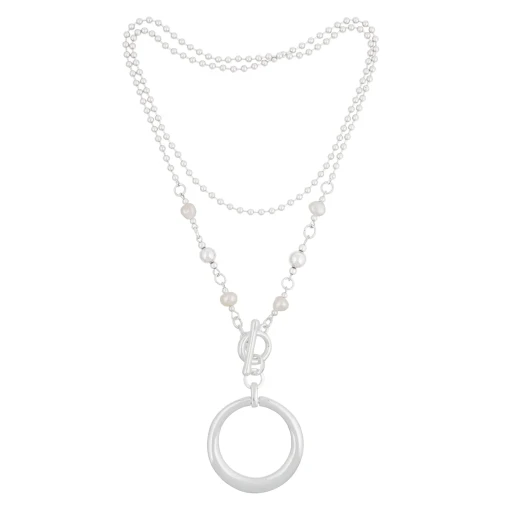 Колье Fiore Luna Perle LN5119 BW/S
