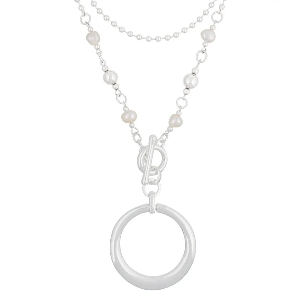 Колье Fiore Luna Perle LN5119 BW/S