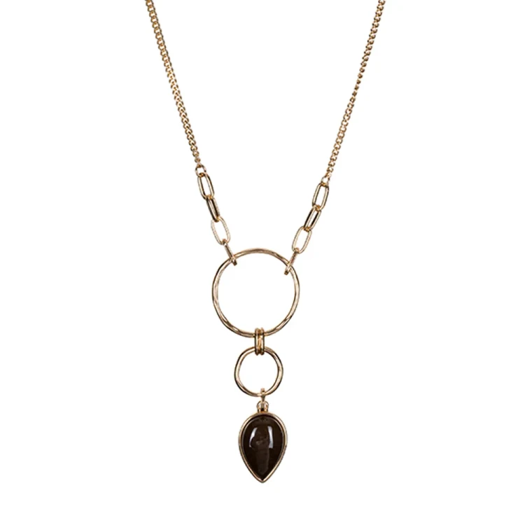 Колье Fiore Luna COFFE AGATE LN3171-3 BR/G