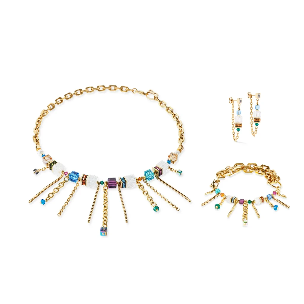 Серьги Coeur de Lion Multicolour Gold 3020/21-1516
