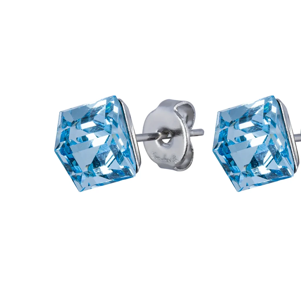 Пусеты Crystal Sky Blue SWE0127/2 SB S