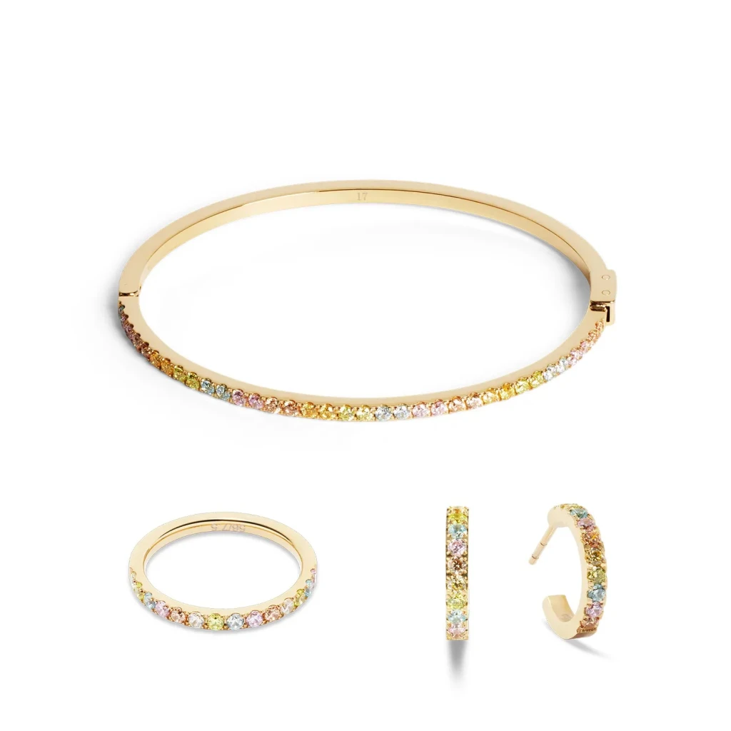 Браслет Coeur de Lion Multicolour Pastel Gold 0146/32-1590 17
