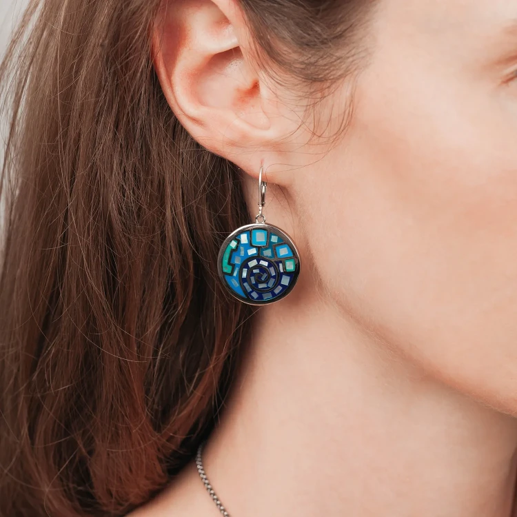 Серьги Fiore Luna AE01235-11 BL/S