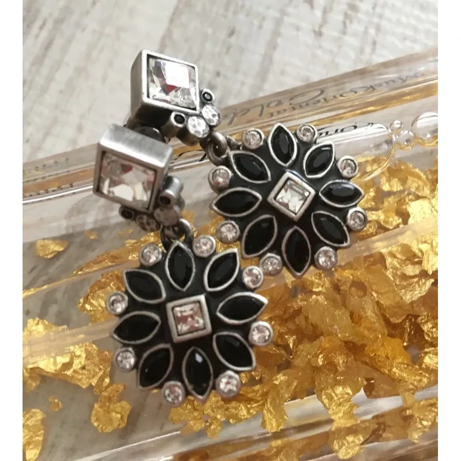 Серьги Myka Crystal/Jet E8560