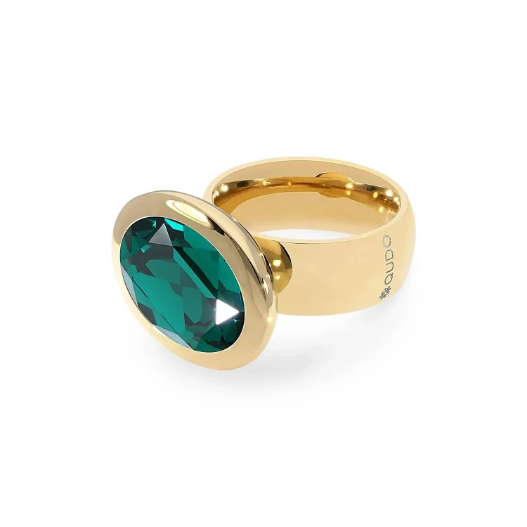 Кольцо Qudo TIVOLA big G emerald  18.5 мм 632330/18.5 G/G
