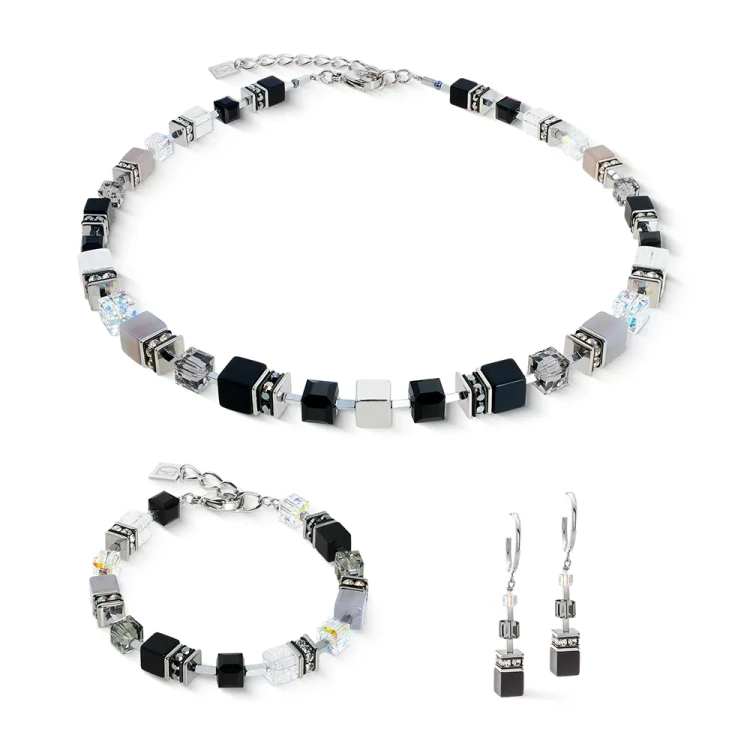 Колье Coeur de Lion Black-Silver 3039/10-1317