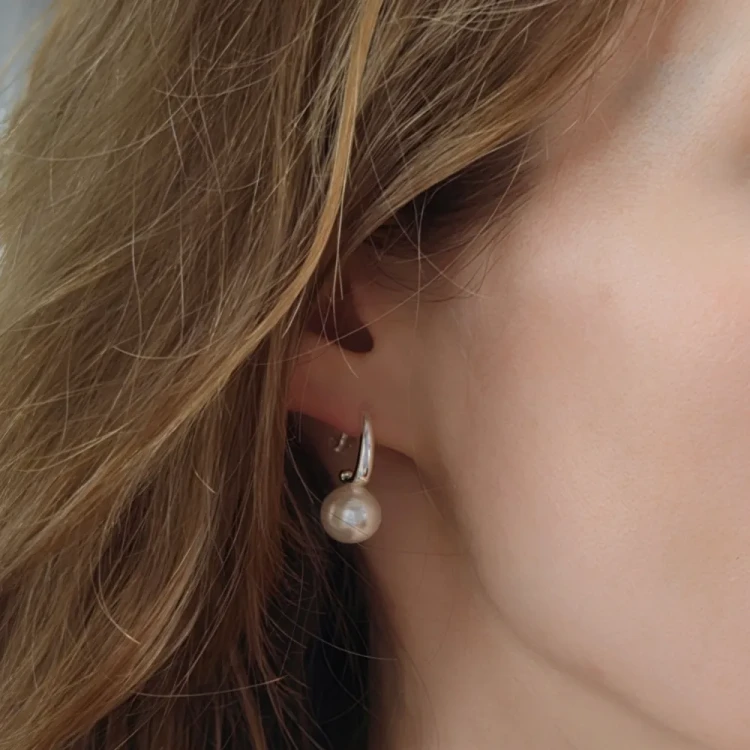 Серьги Fiore Luna WHITE PEARL ABE29654-02 S