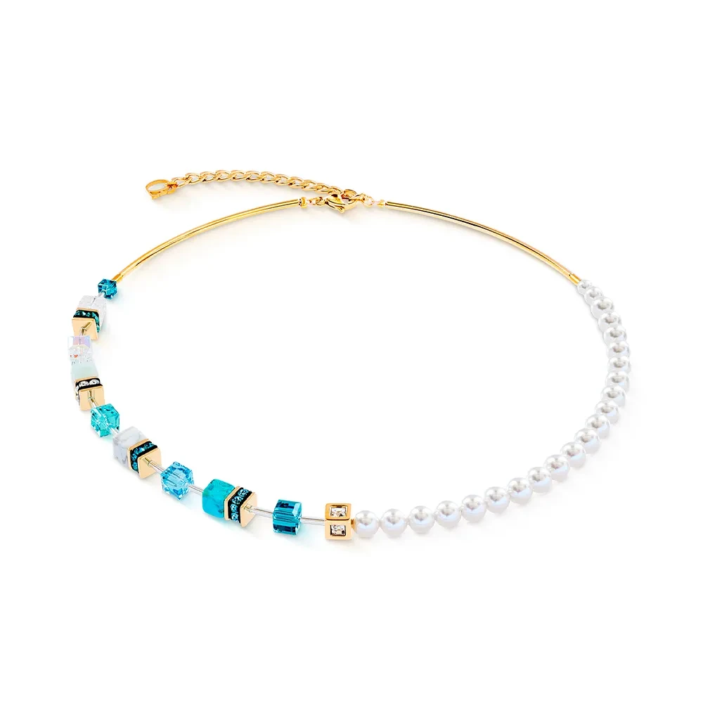 Колье Coeur de Lion Turquoise-Gold 5086/10-0616