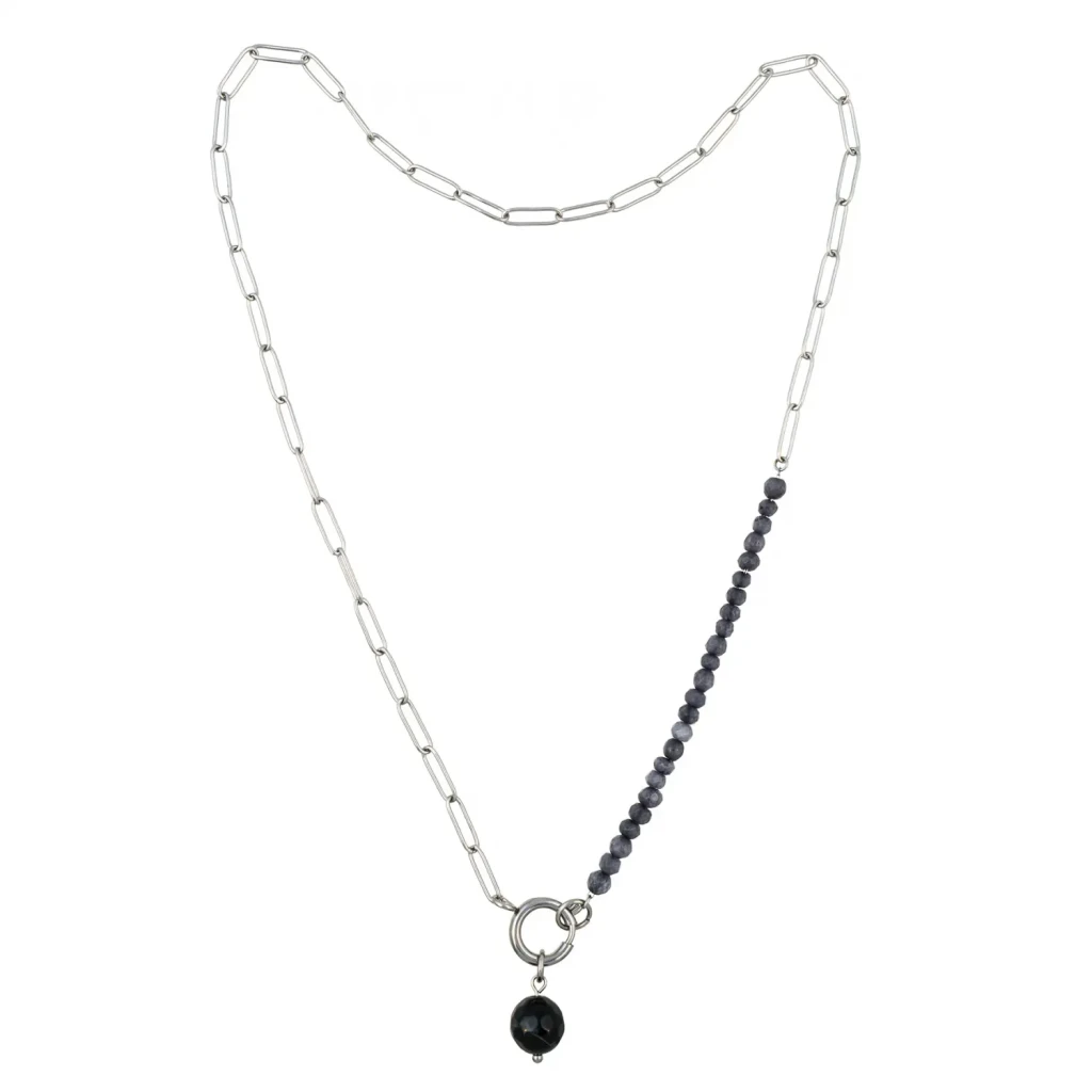 Колье Fiore Luna AGAT GREY BP03181-1 BW/S