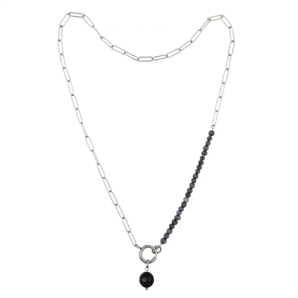Колье Fiore Luna AGAT GREY BP03181-1 BW/S