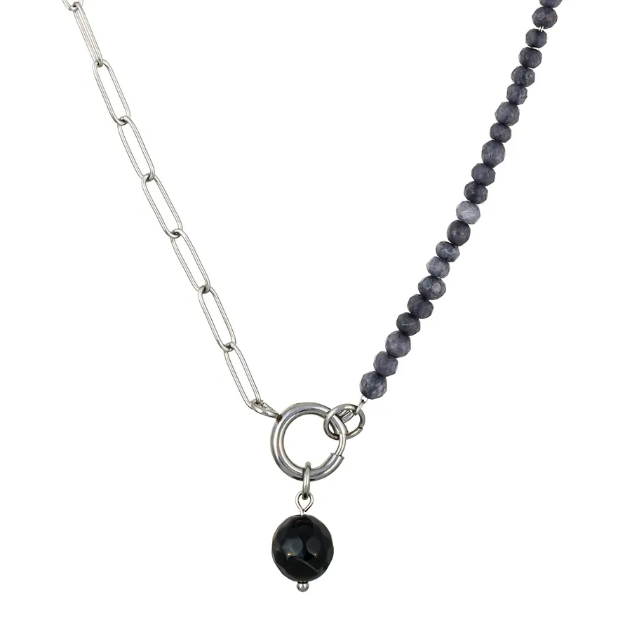 Колье Fiore Luna AGAT GREY BP03181-1 BW/S