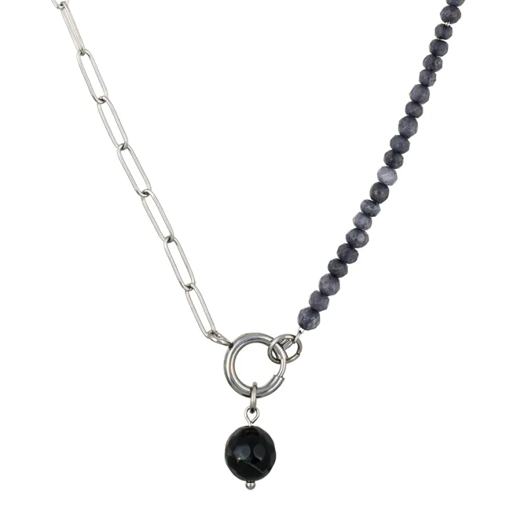 Колье Fiore Luna AGAT GREY BP03181-1 BW/S