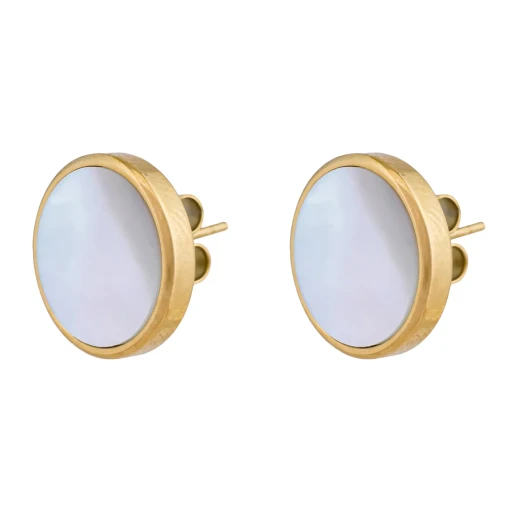 Fiore Luna Пусеты SHELL WHITE AE01734-3 BW/G